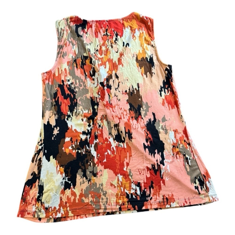 Vibrant Sleeveless Abstract Top - Picture 3 of 4